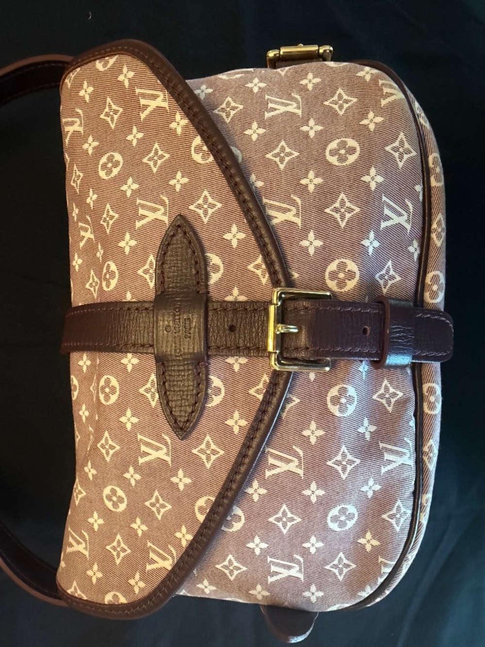 Louis Vuitton Vintage 2012 Sepia Monogram Idylle Saumur PM 20 Canvas Crossbody - Picture 2 of 16